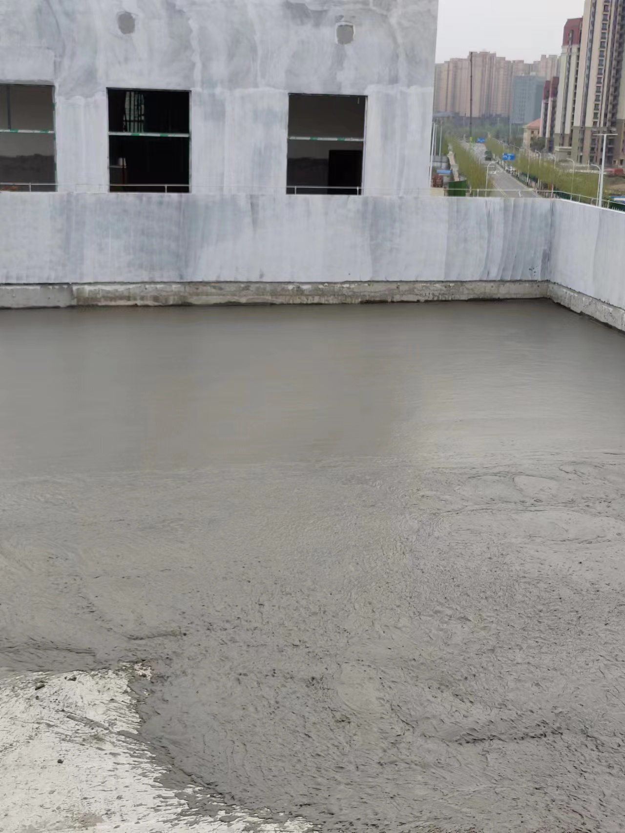 完工屋面发泡混凝土效果