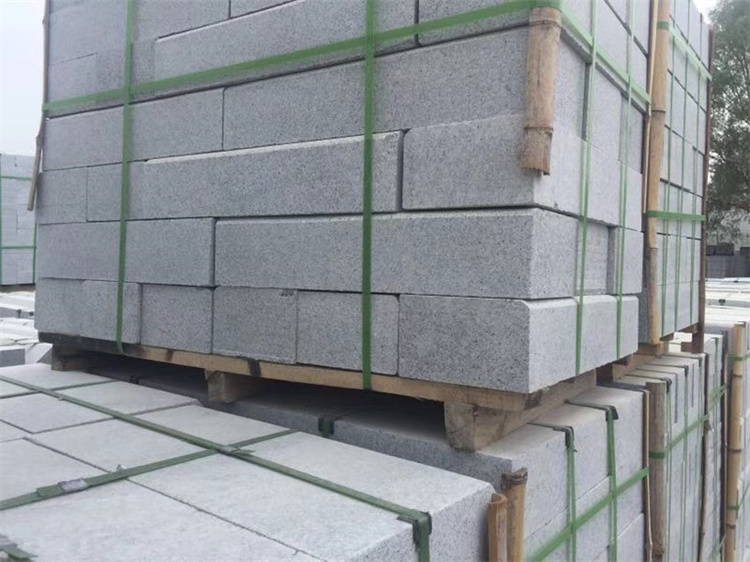 湖北鑫佑建材光面芝麻白石材展示