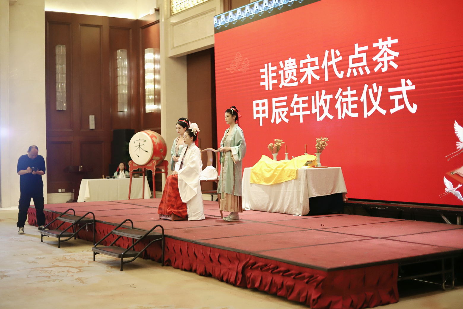 宋联可点茶文化活动现场