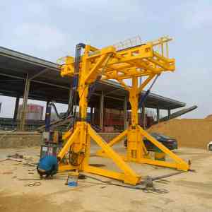 移动式集装箱翻转机、液压翻转机厂家哪家强？山东金贯产能提升显著·能耗降低