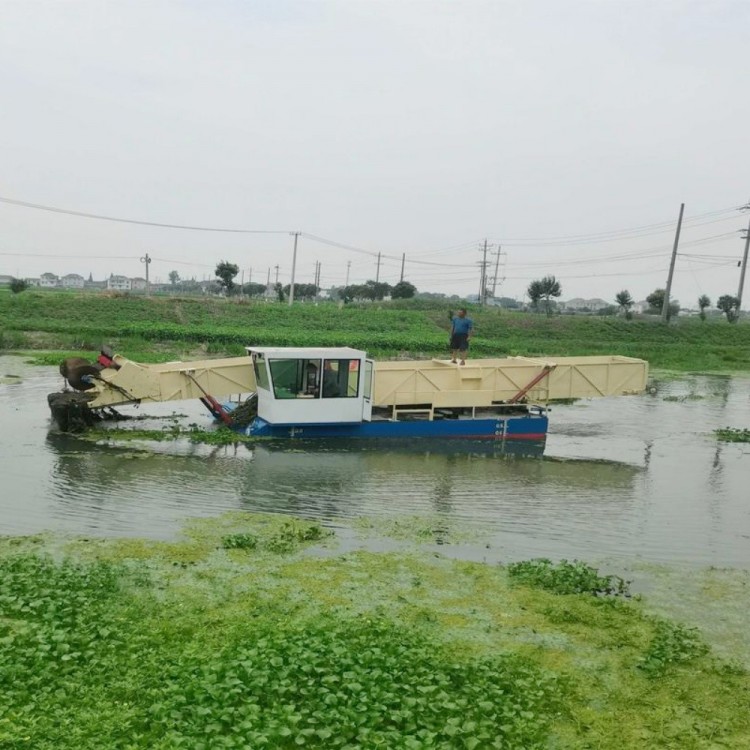 Water Hyacinth Harvesting Boat