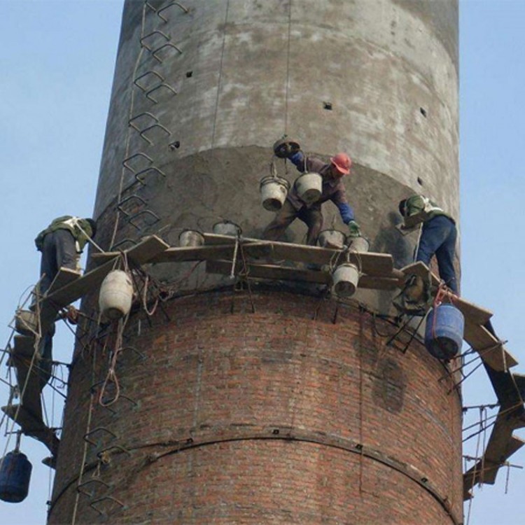 Brick chimney repair