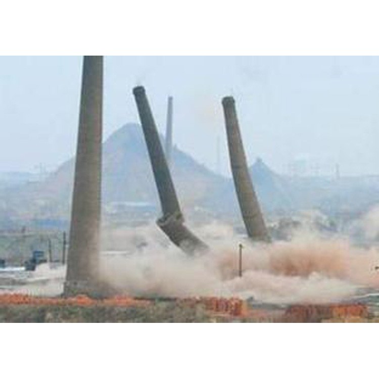 Brick chimney removal