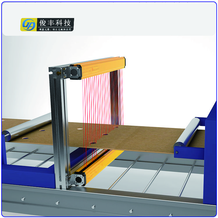 高精度纠偏检测，保证产品质量：红外测量光幕传感器