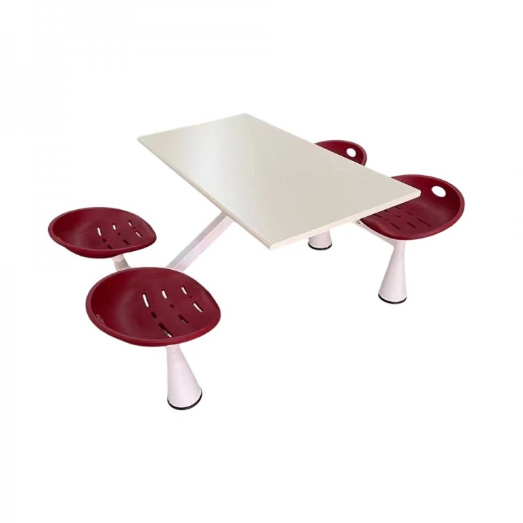 注塑款连体餐桌椅