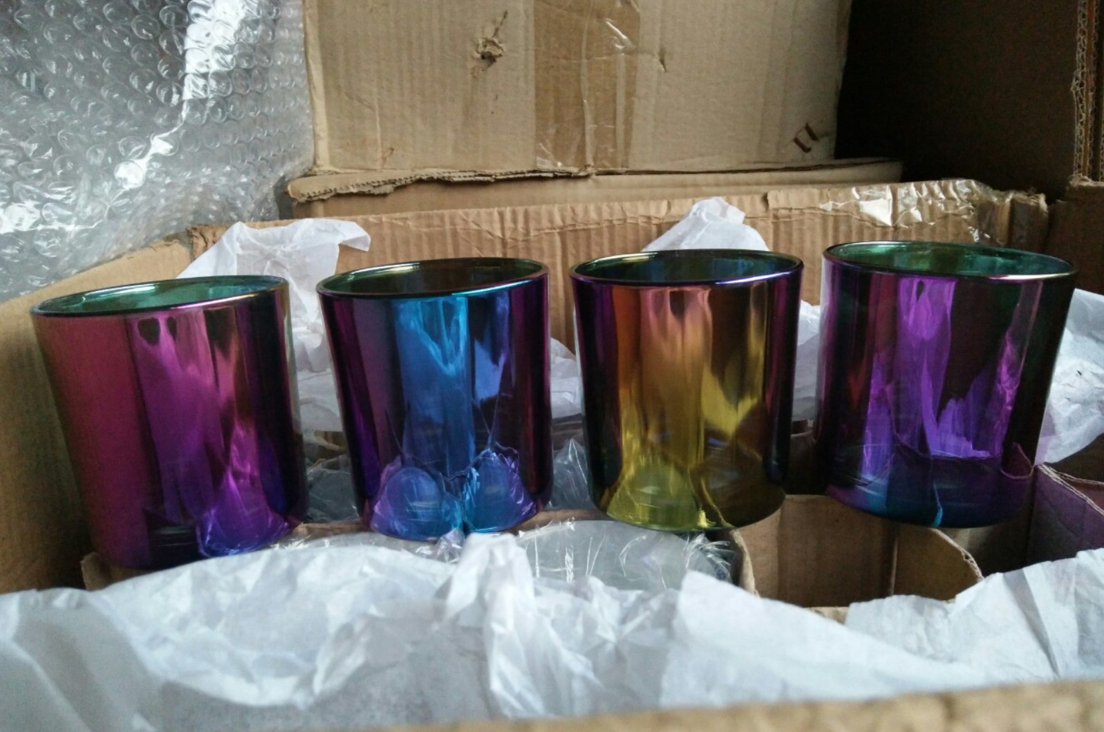 广州白云区蜡烛香薰杯电镀加工厂