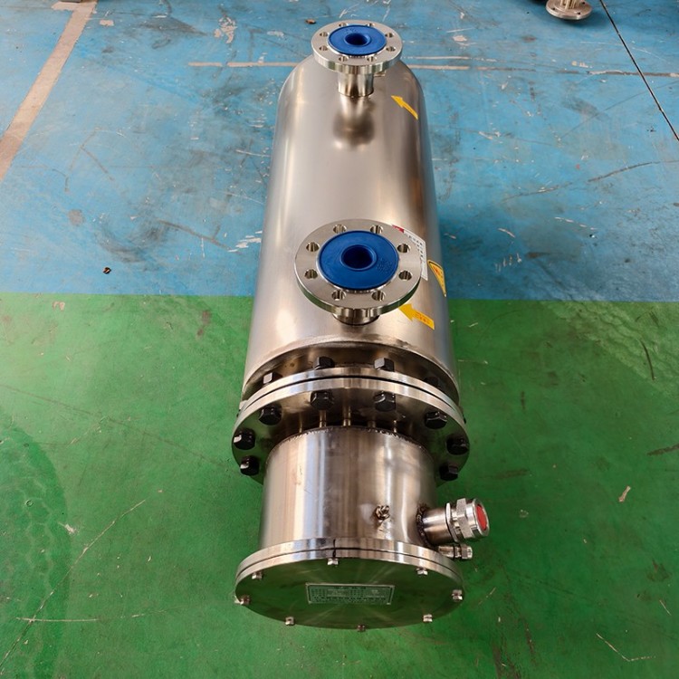 Stainless Steel Gas-Liquid Pipe Type Flanged Electric Heater, Compressed Steam and Water Mixture Recirculation Heating Equipment