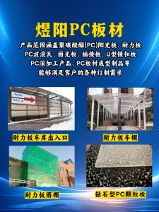 PC耐力板及相关设施供货、生产厂家精选:煜阳等企业表现亮眼