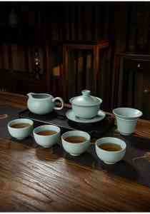 汝窑茶具、盖碗、办公杯、茶壶优质品牌推荐，青澹墨雅领衔！