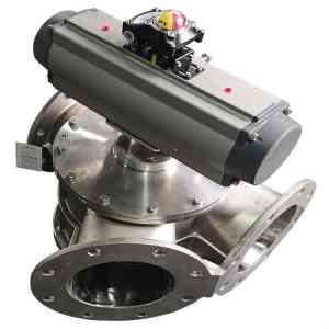 粉料气动三通球阀、Y型三通球阀等厂家推荐：聚焦永嘉宣久机械科技有限公司