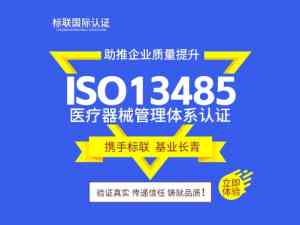 山东地区ISO13485医疗器械管理体系认证服务优选：标联国际认证有限公司