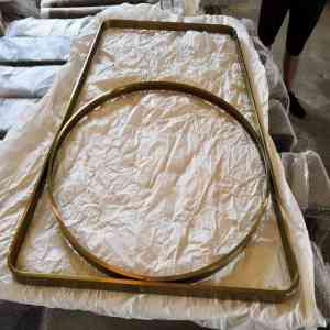 方形/镜面/简约/异形304不锈钢镜框代加工服务，实力厂家推荐