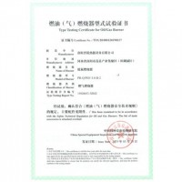 3-4吨燃油（汽）燃烧型式实验证书