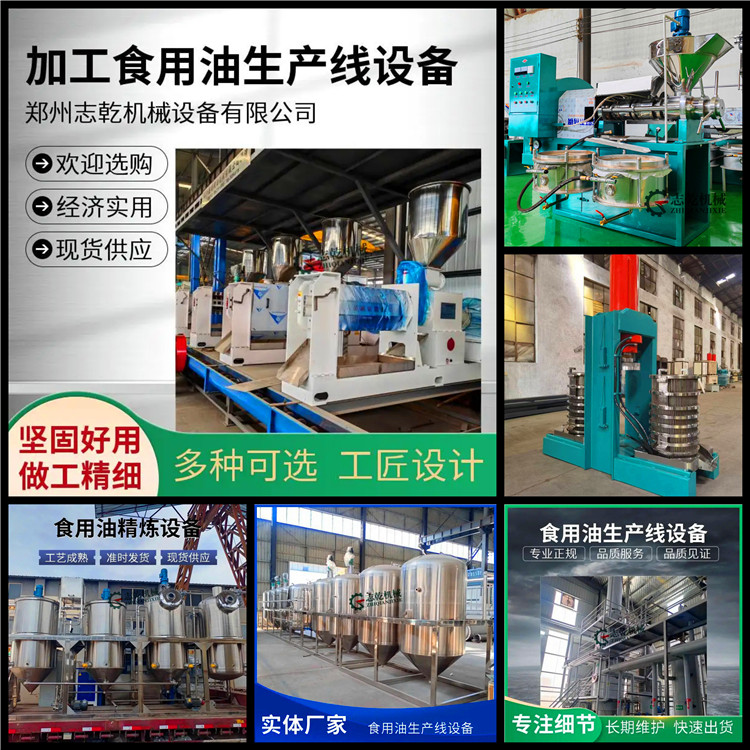 精制核桃油榨油生产线设备,压榨胡麻籽油成套设备,榨油精炼设备