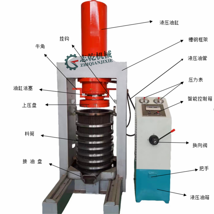 低温山茶油榨油机 有机核桃油加工设备 物理冷榨紫苏油机器