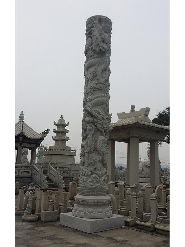 石雕龙柱展示2