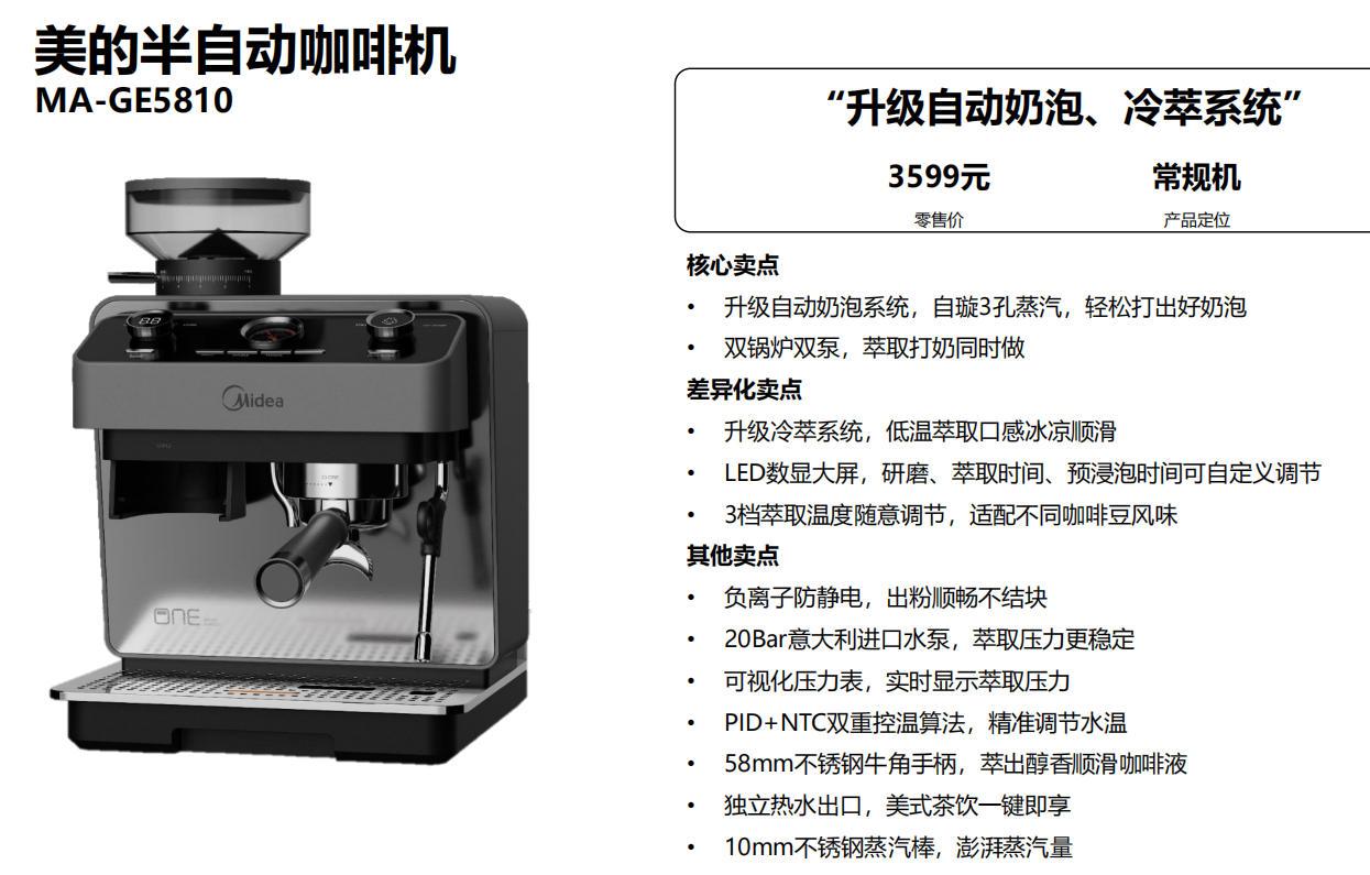 美的小家电咖啡机