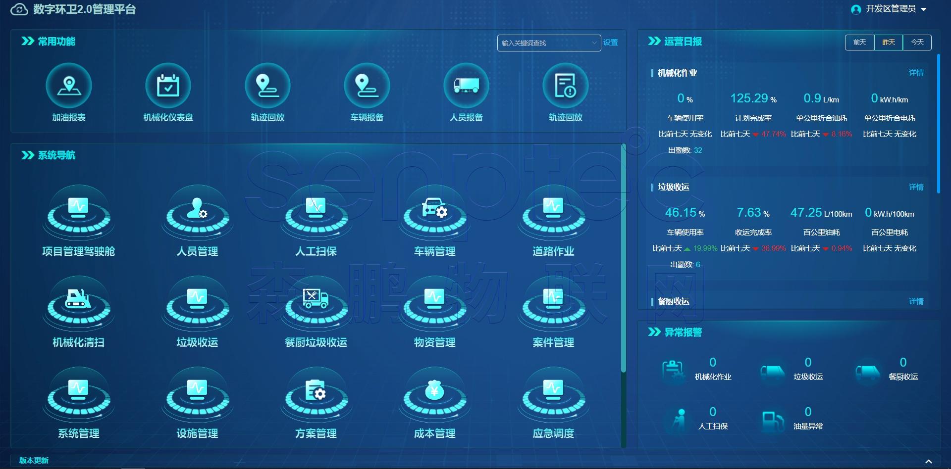 森鹏物联产品界面