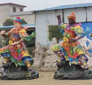 邓州市莲花佛像工艺厂：树脂神像订做厂家，大型户外雕塑神像供货商
