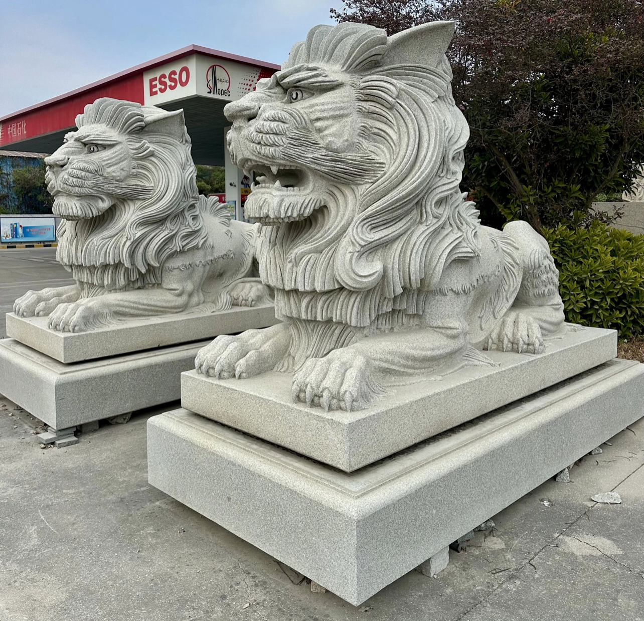 武汉竣峰石业石狮子产品图