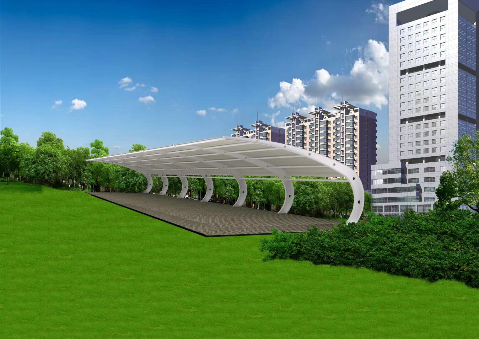 安徽海德思建材车棚产品图1