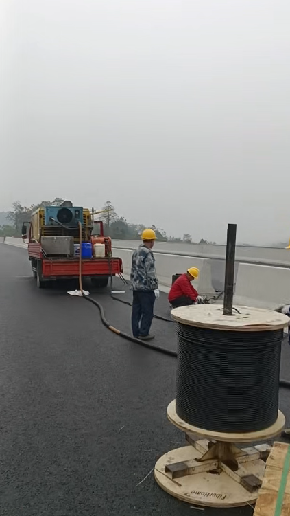吹缆设备展示