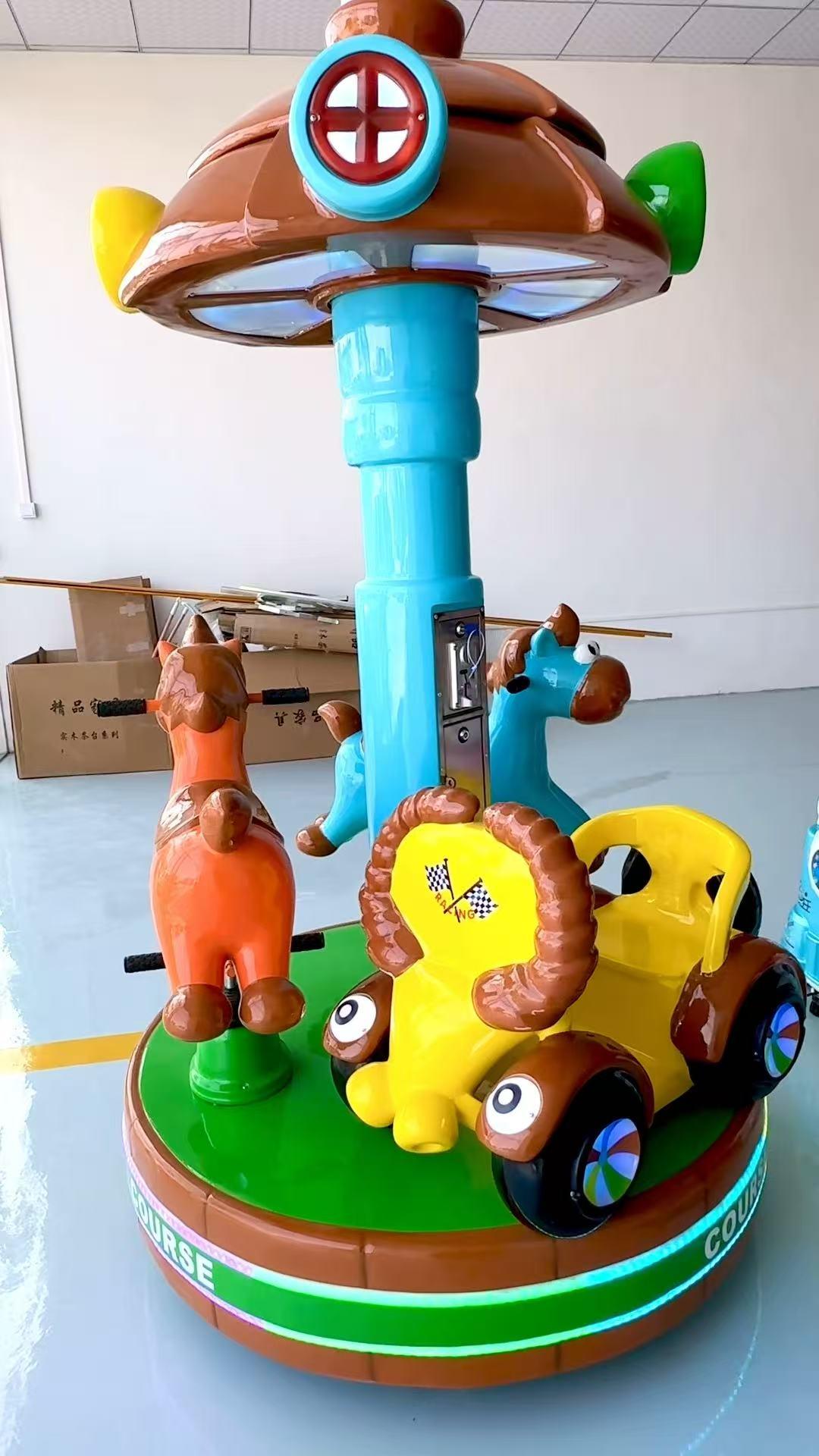 儿童三人转马产品示例