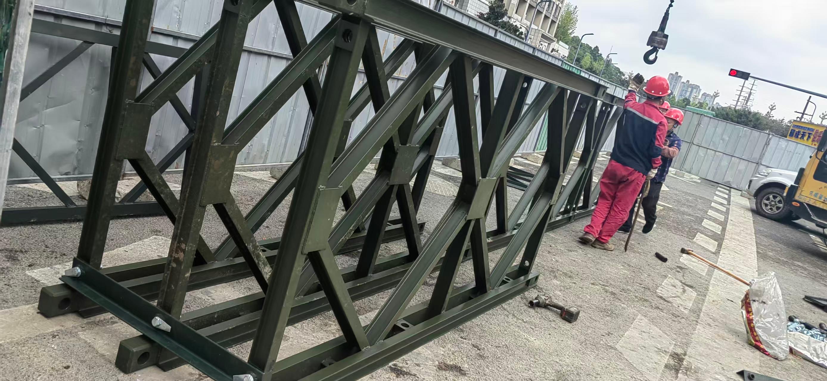 重庆沧顺路桥工程有限公司贝雷桥租赁现场