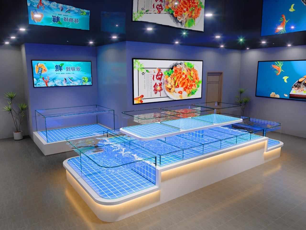 芜湖一点水族海鲜池设计效果