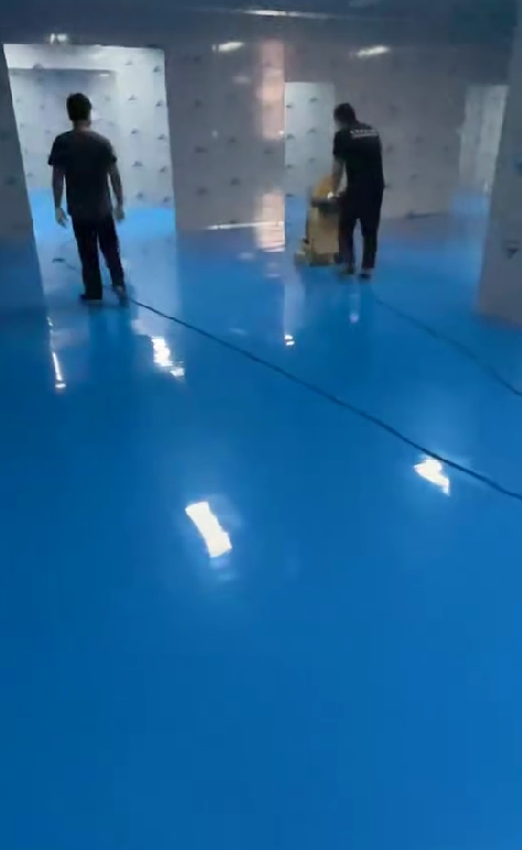 环氧地坪施工现场