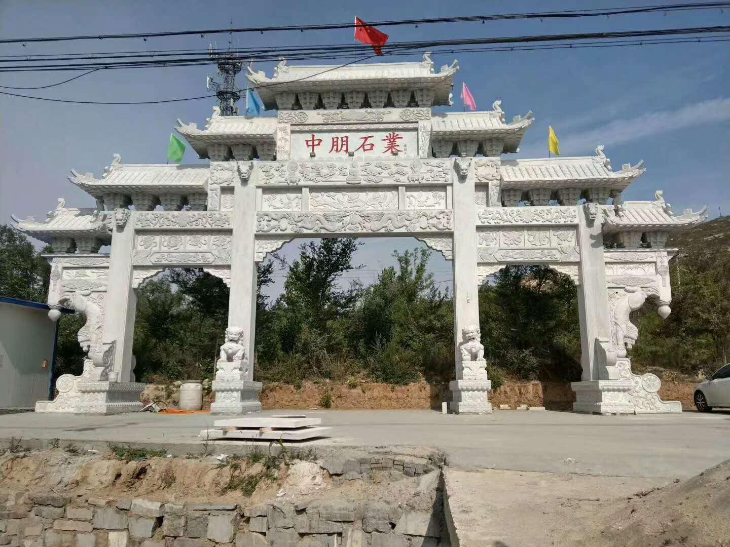 石雕牌坊展示