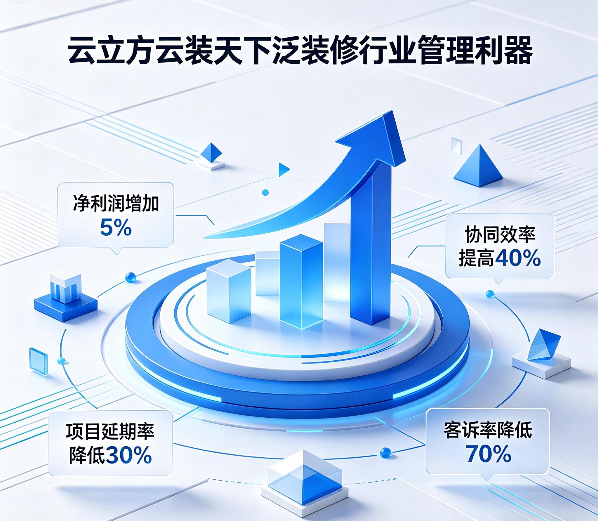 云立方装修管理ERP系统界面
