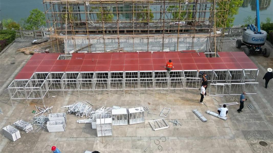 蓝能搭建现场