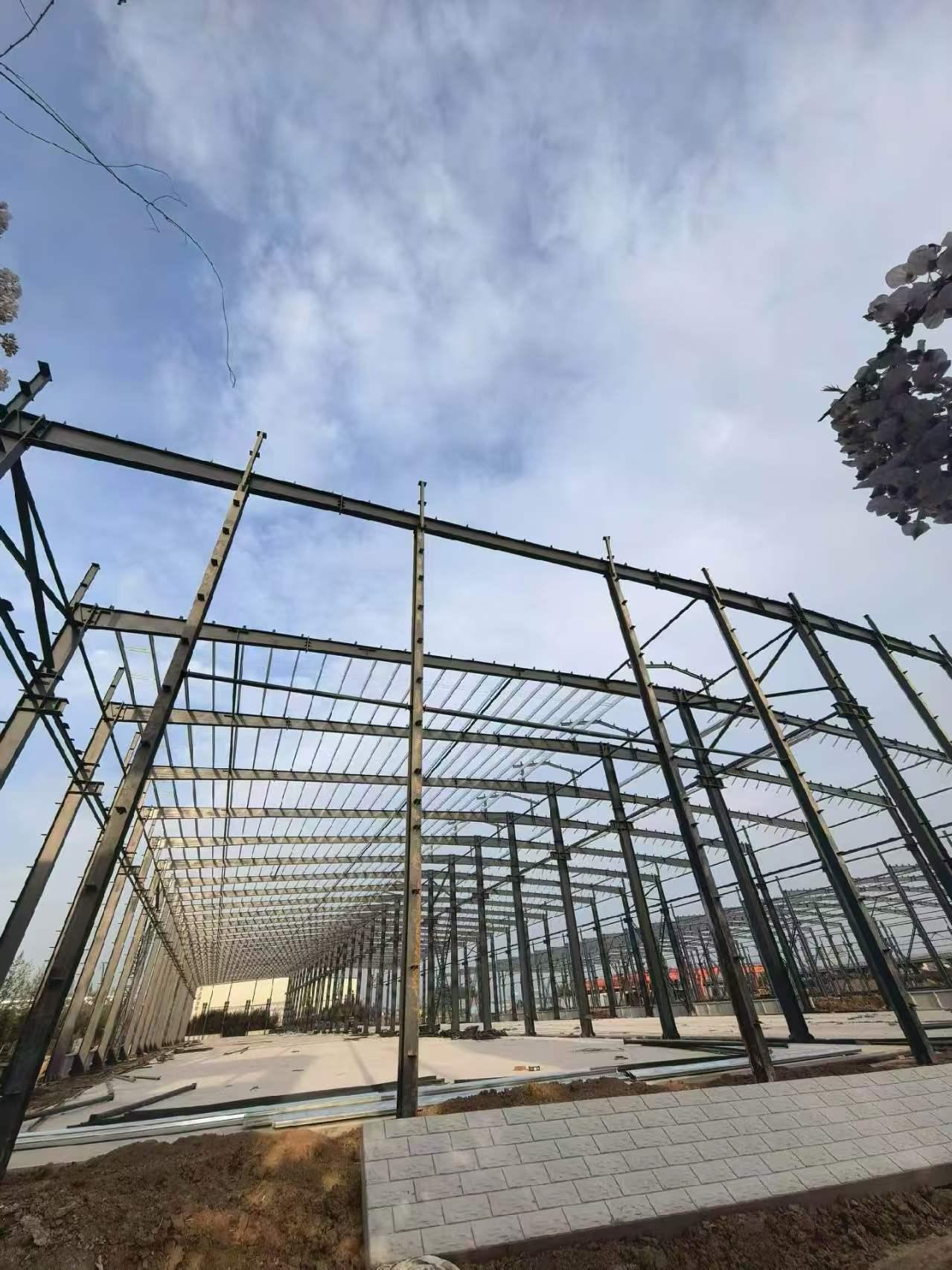 河南兆投建设钢结构加工现场