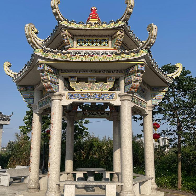 福建泓时石业石凉亭产品展示1