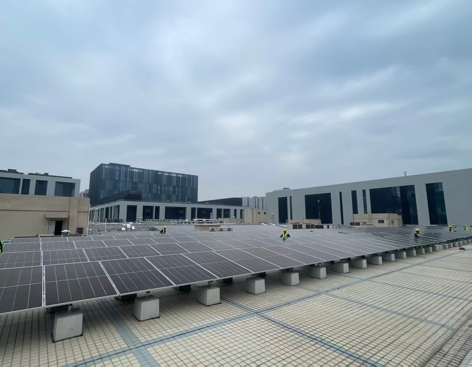 圆形光伏墩展示图