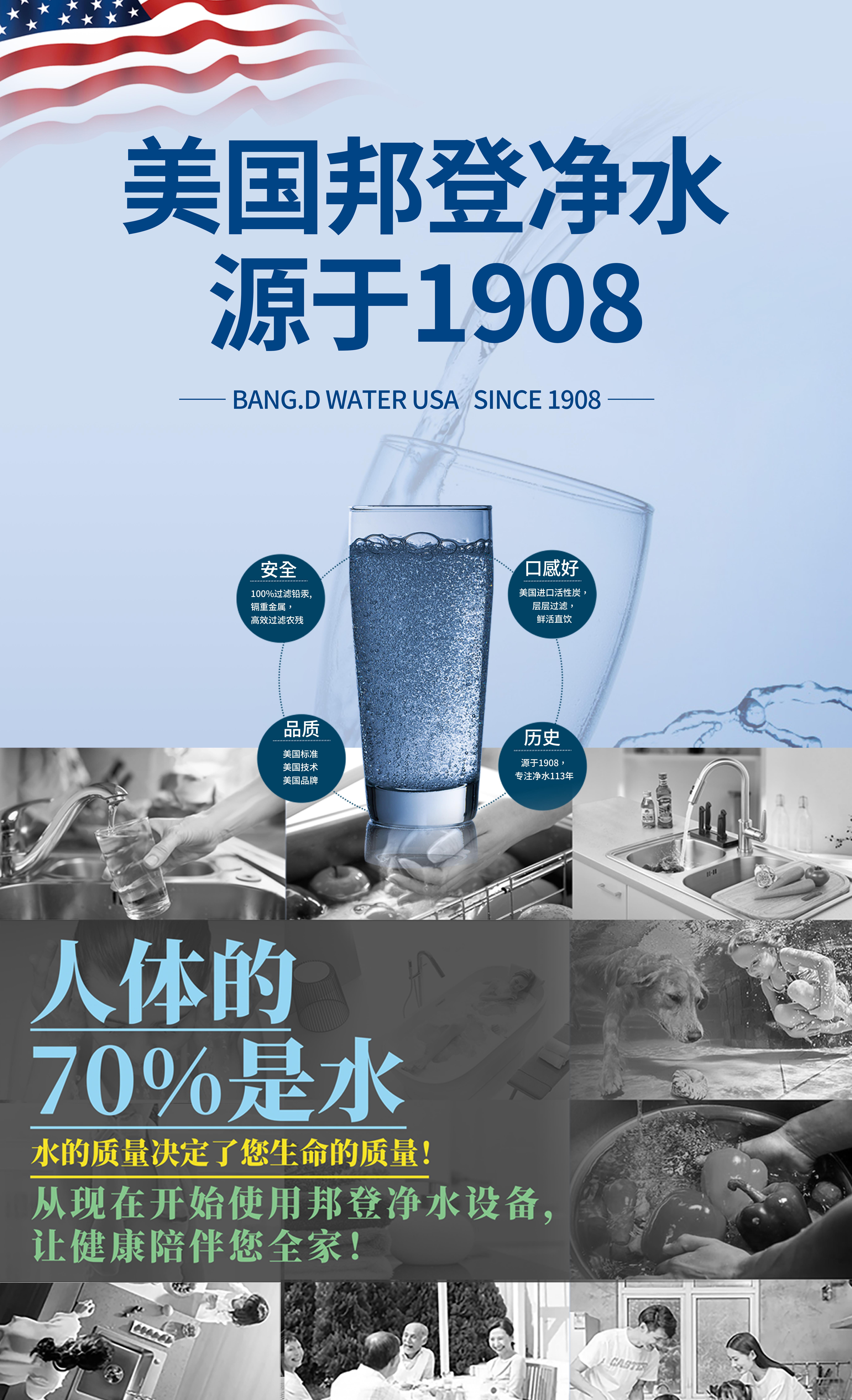 邦登净水产品展示