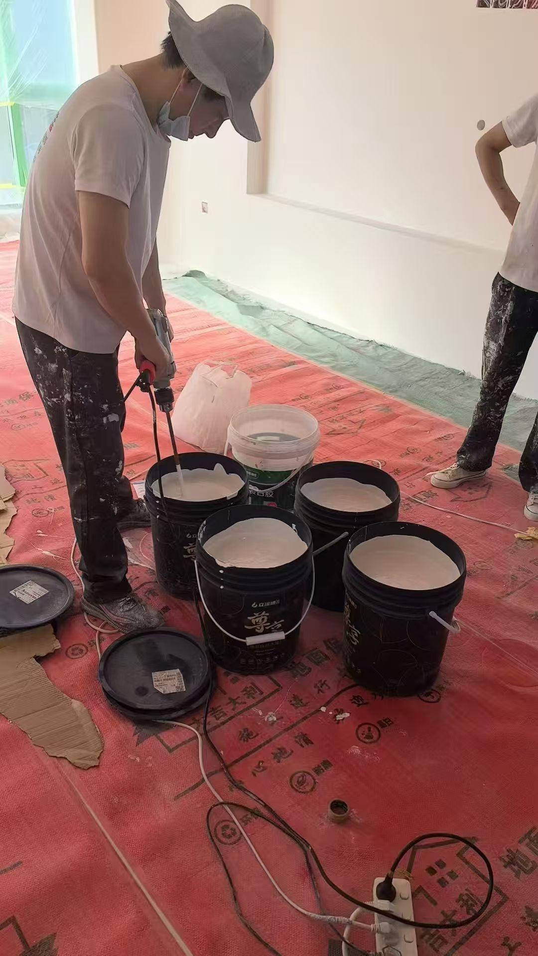 立涂德硅晶釉施工效果