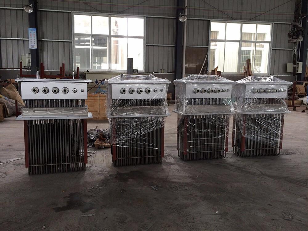 江阴奥邦科技换热器成品检测区