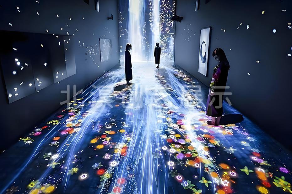 北溟创艺展示地面互动投影体验