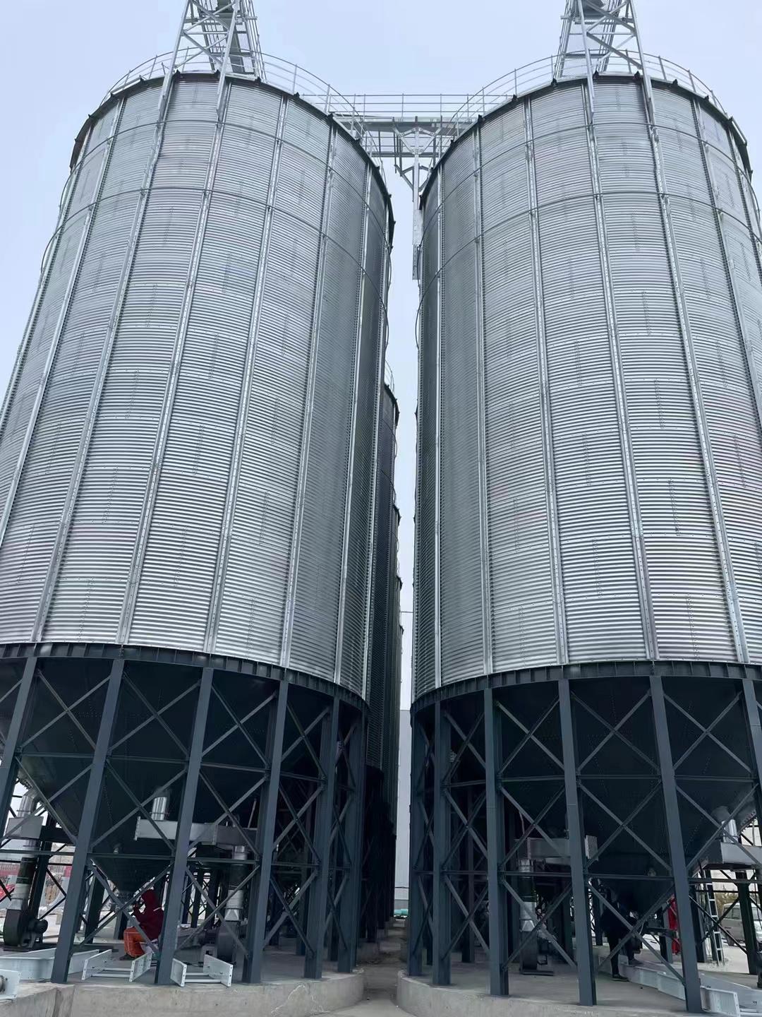 河南康隆机械粮食钢板仓案例