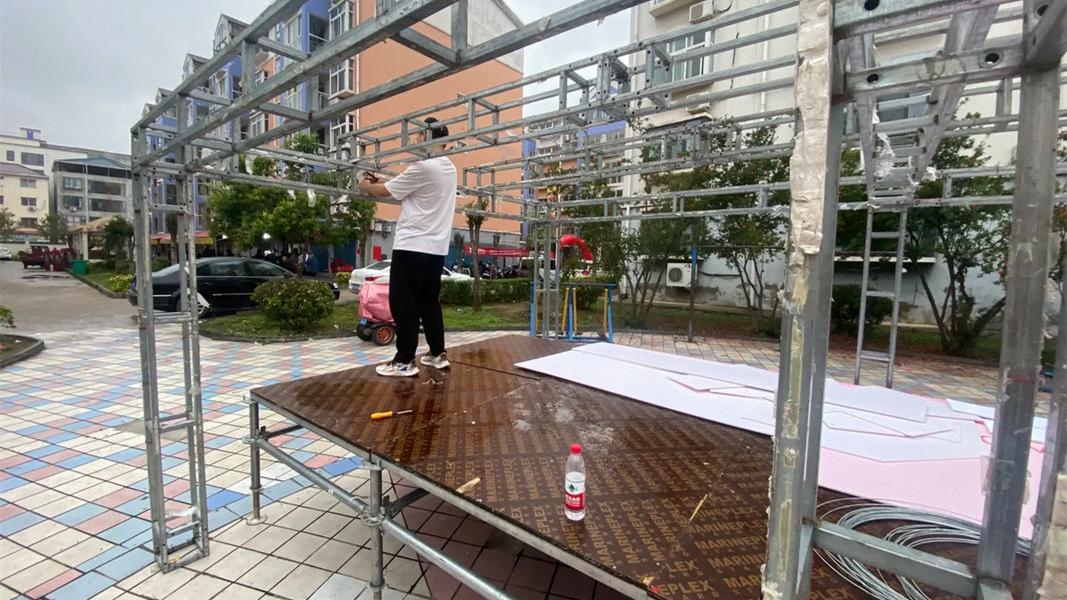 重庆蓝能舞台搭建桁架结构