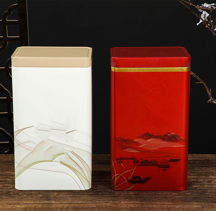 鼎新包装方型与圆形铁罐样品展示