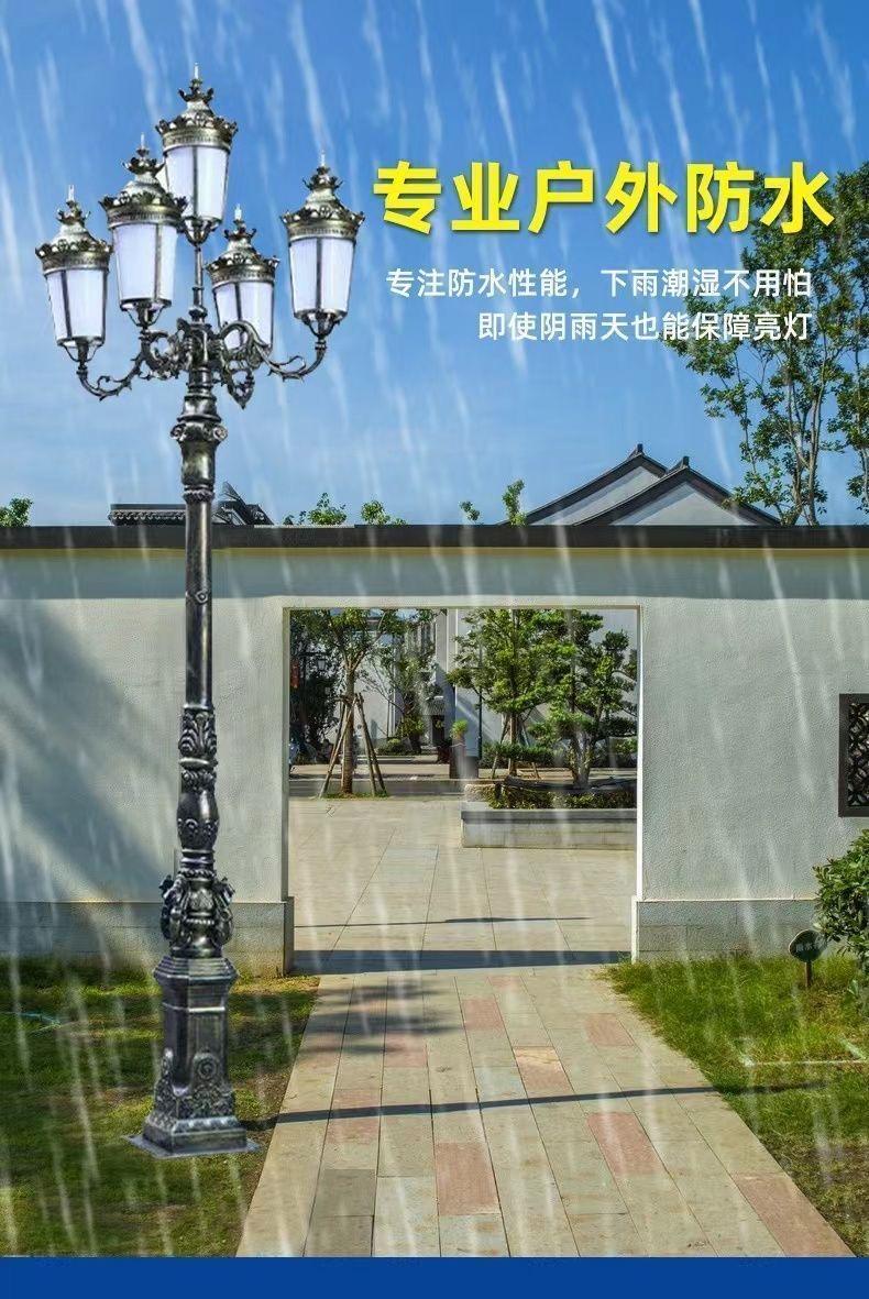 常州科鹏照明庭院灯安装实景