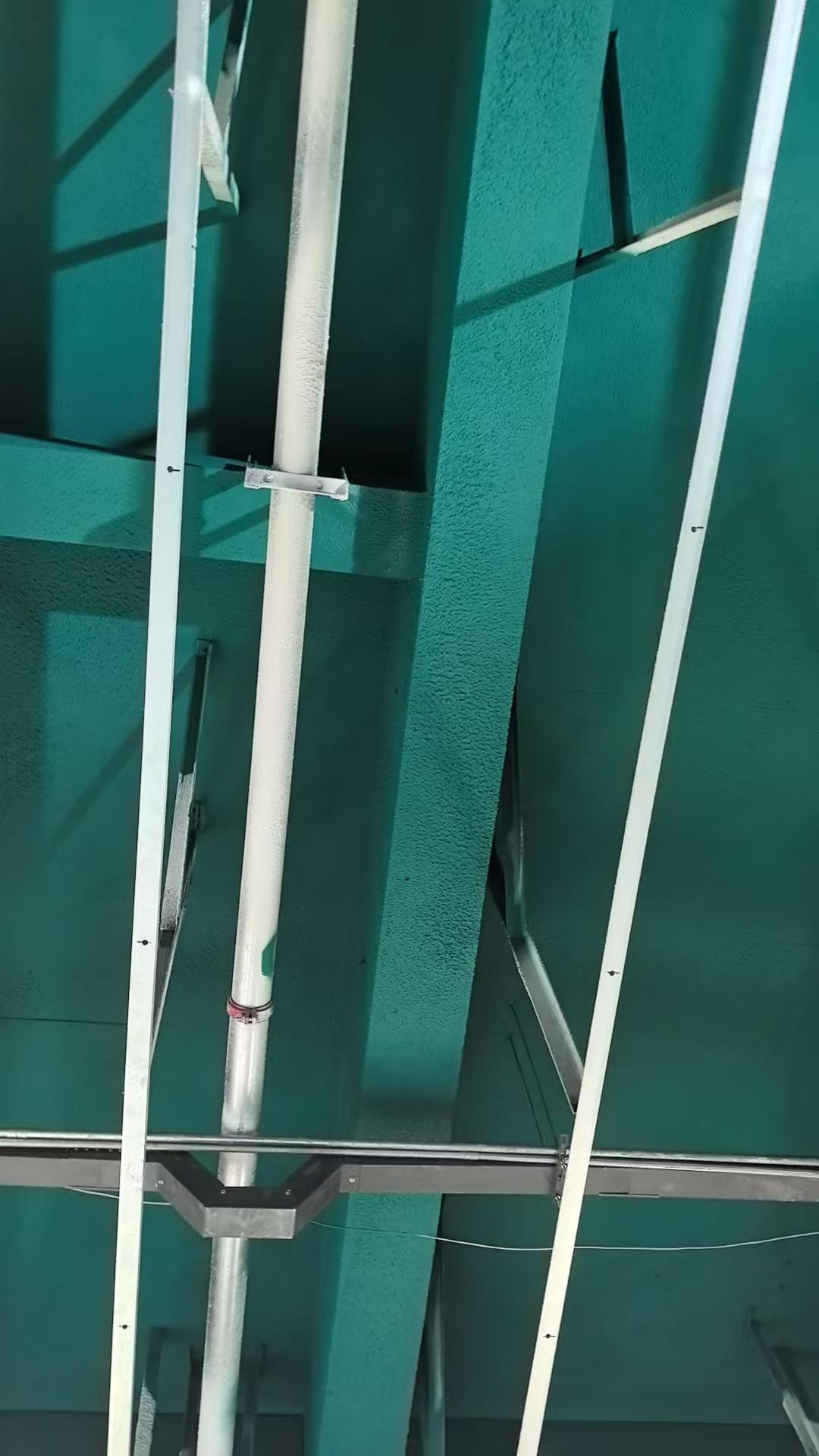 无机纤维喷涂施工场景