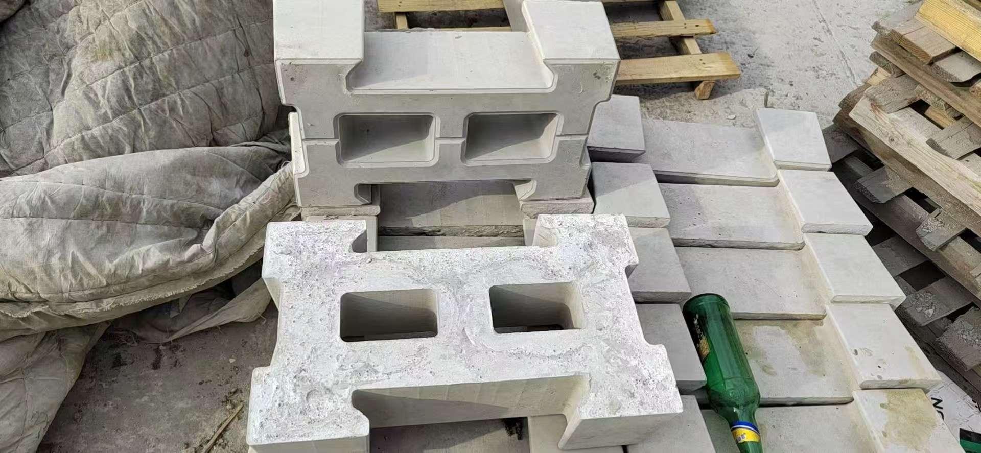 护坡砖生产堆场实景