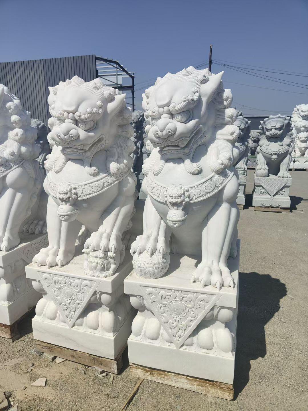 武汉竣峰石业有限公司石狮子成品展示
