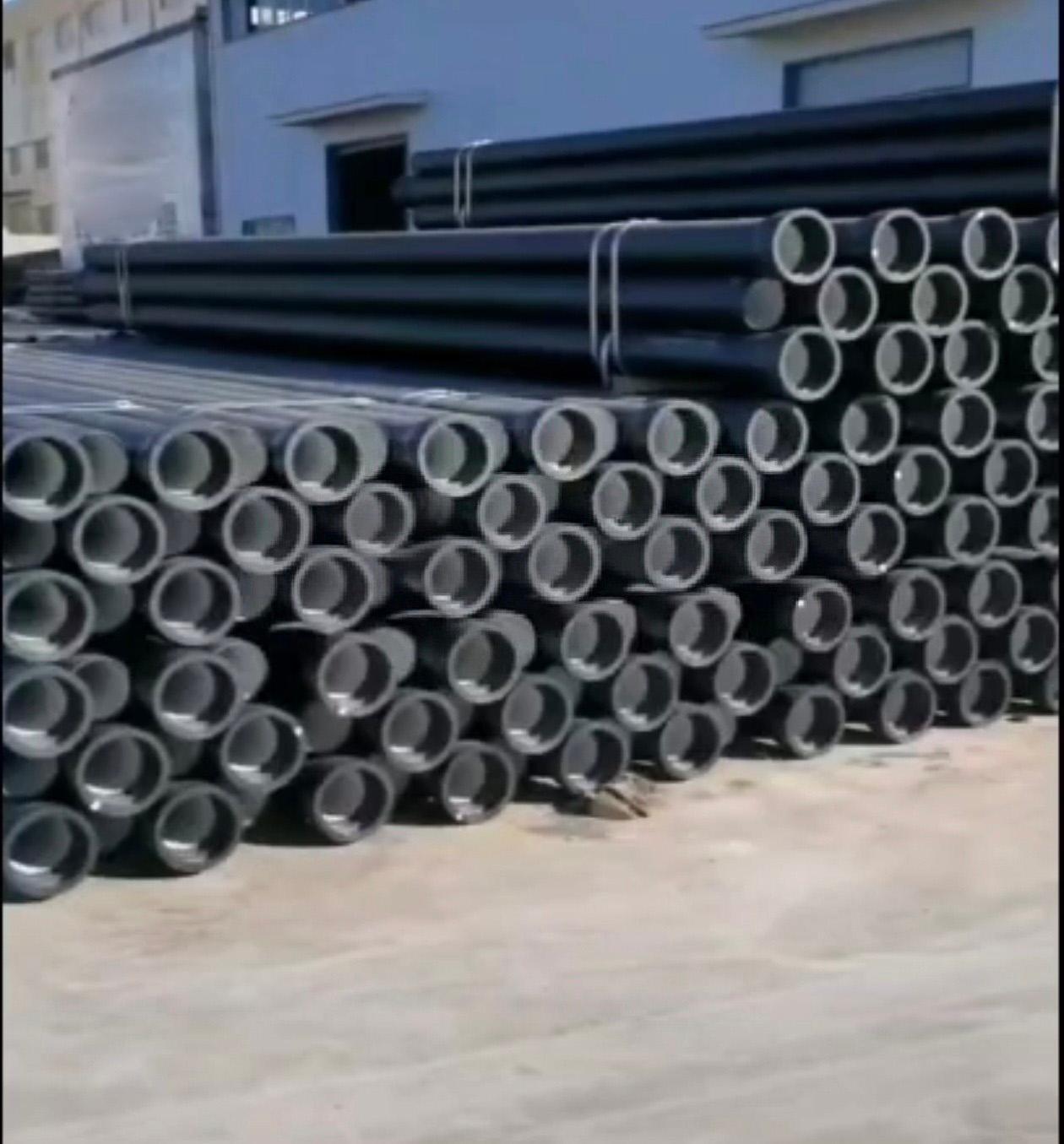 球墨铸铁管成品堆放