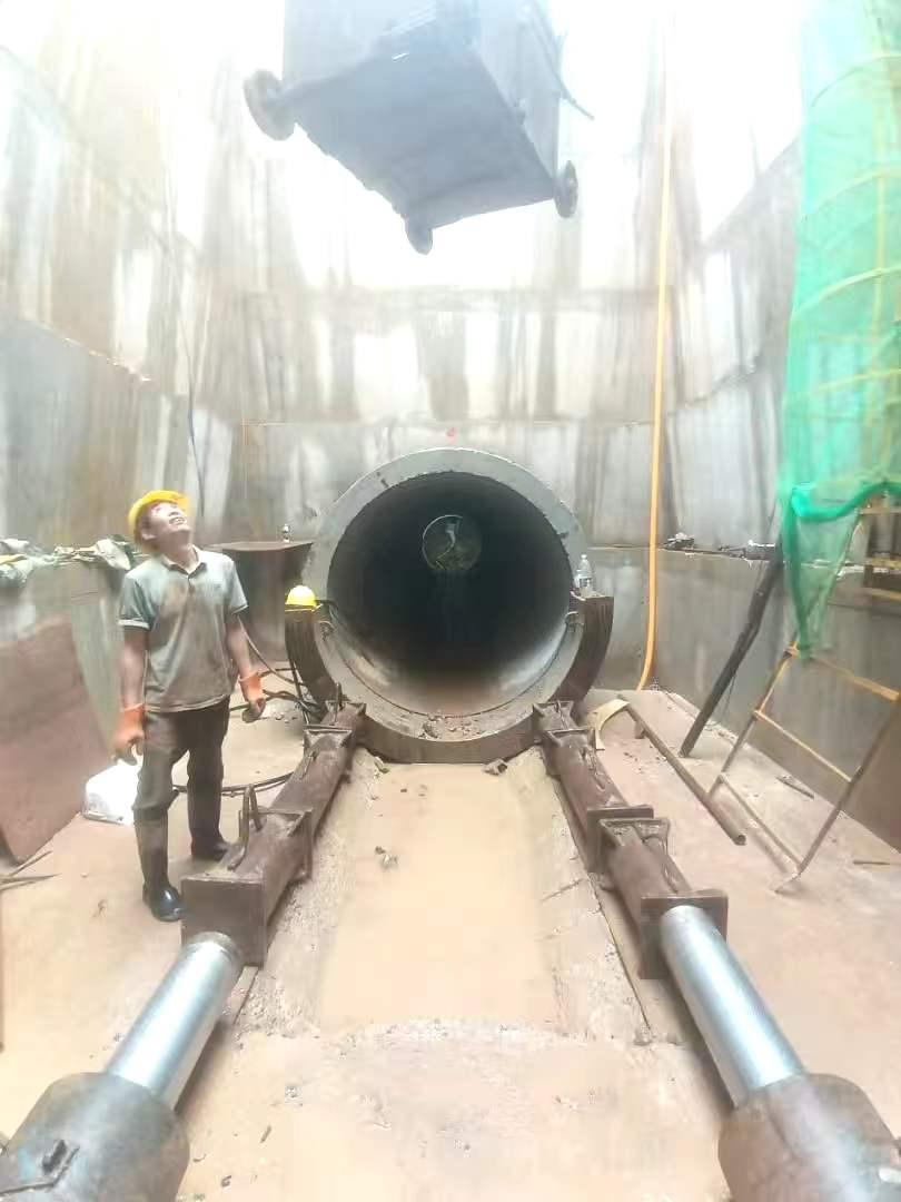 非开挖顶管施工现场