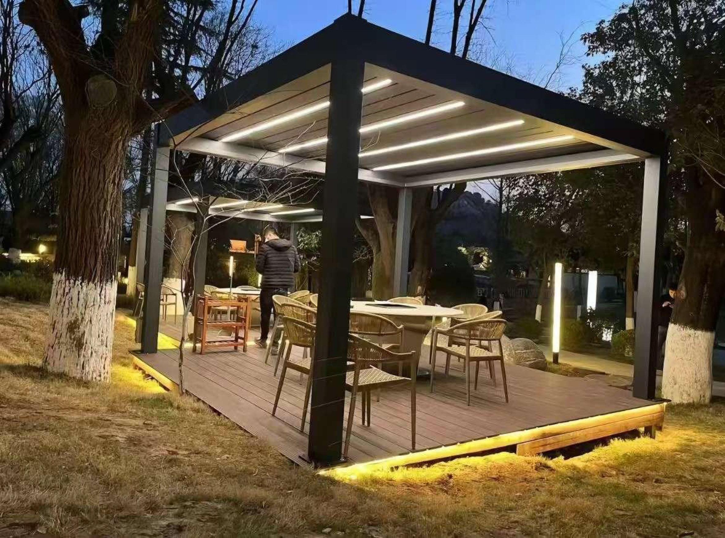 铝合金凉亭实拍图